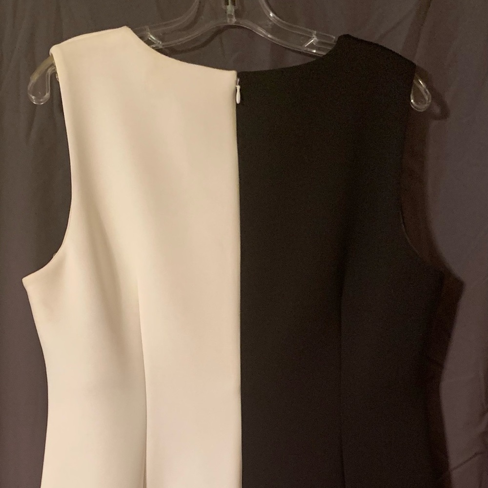 Black/white dress